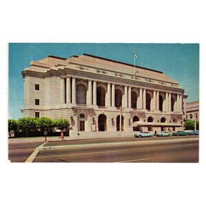 Municipal Opera House San Francisco Mike Roberts Natural Color Postcard USA